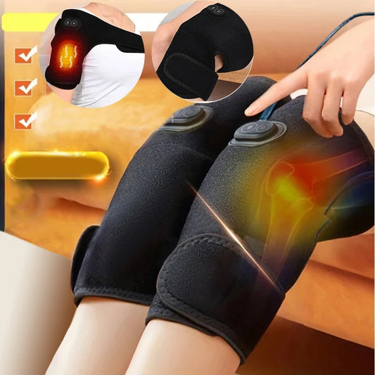 Massageador Elétrico USB para Ombro e Joelhos – Aquecimento e Vibração