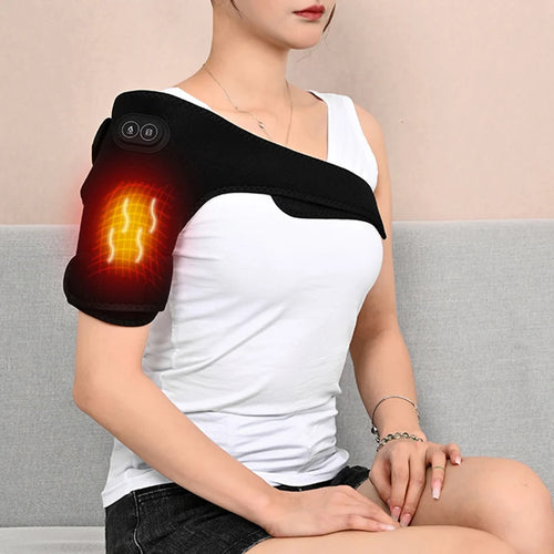 Massageador Elétrico USB para Ombro e Joelhos – Aquecimento e Vibração