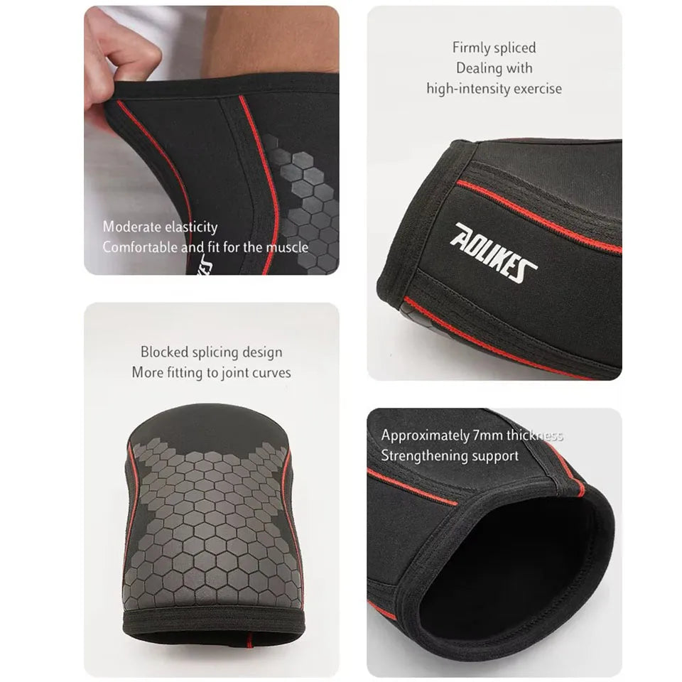 AOLIKES Tala de Cotovelo para Musculação 7mm