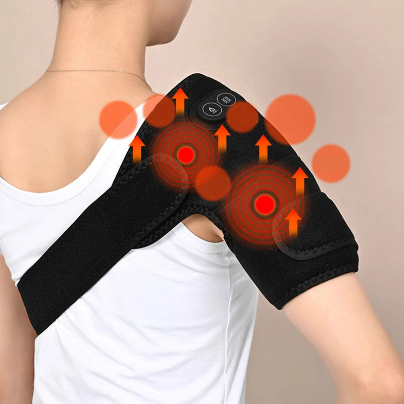 Massageador Elétrico USB para Ombro e Joelhos – Aquecimento e Vibração