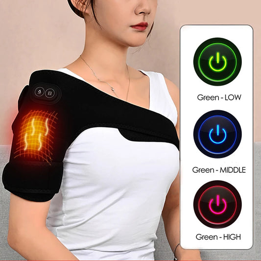 Massageador Elétrico USB para Ombro e Joelhos – Aquecimento e Vibração