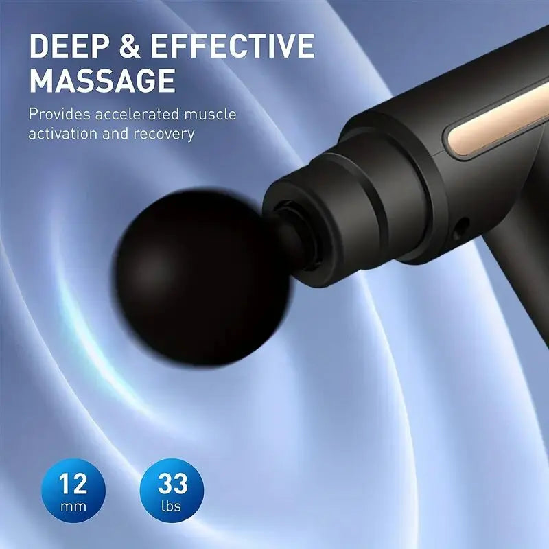 Mini Pistola de Massagem Muscular | 6 Velocidades + Carregamento USB-C